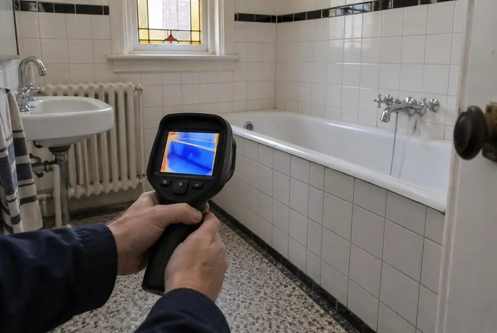 Lekdetectie Weesp – onderzoek in een badkamer van een oudere woning